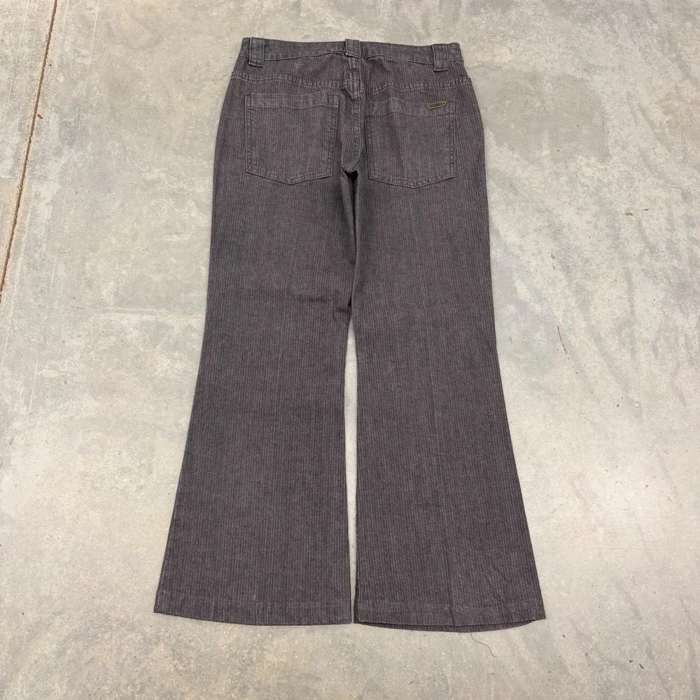 Y2K Men RuffHewn Pinstripe Flare Leg Workwear Casual Pants Size 8
